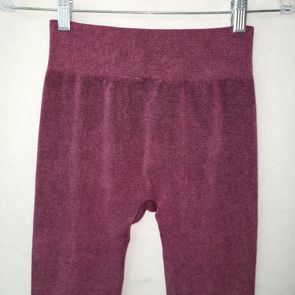 Fornia Fleece Lined Legging Womens S/M Wine Stretch‎ Base Layer - Picture 5 of 10